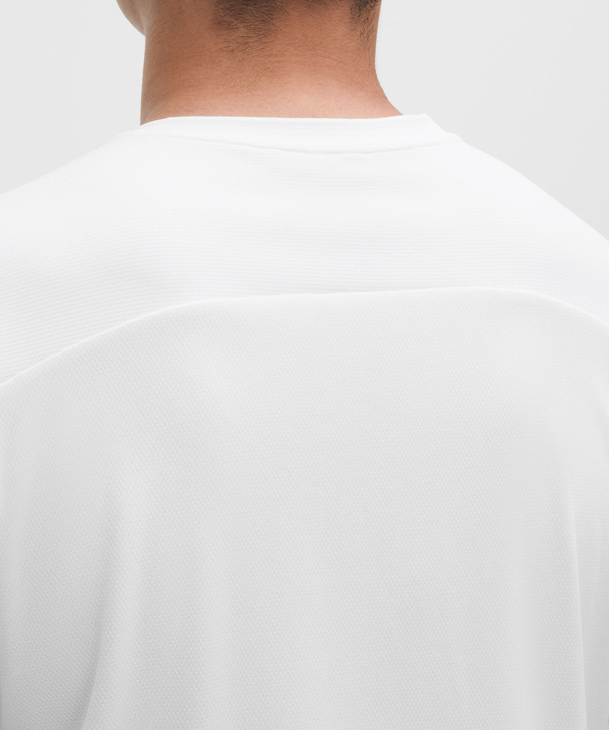 UV-Protective Textured Mesh Tennis Shirt