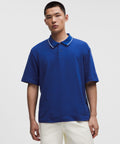 Mesh-Knit Jersey Short-Sleeve Polo Shirt