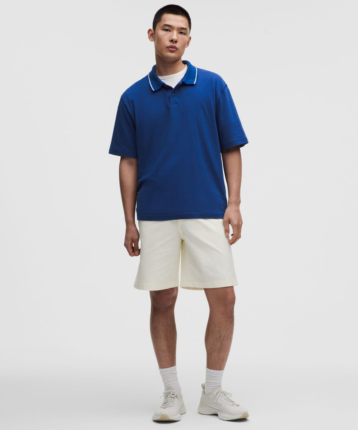 Mesh-Knit Jersey Short-Sleeve Polo Shirt