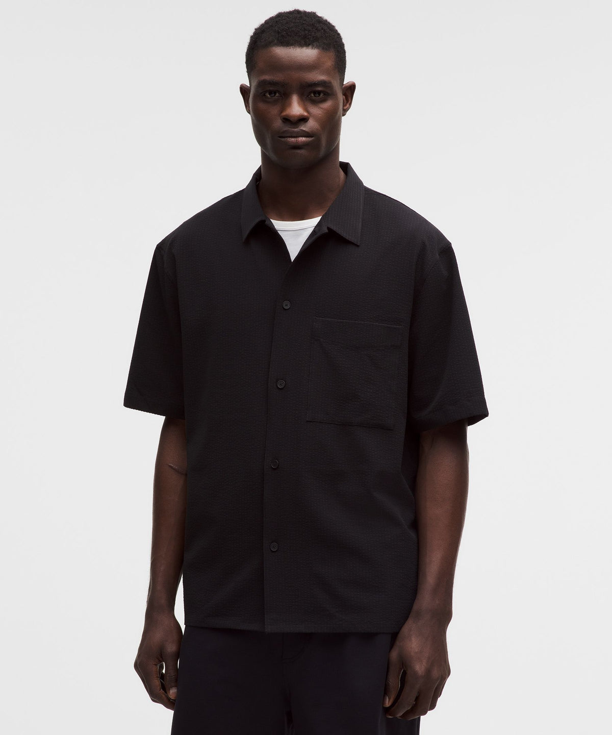 Airing Easy Camp-Collar ShirtTextured