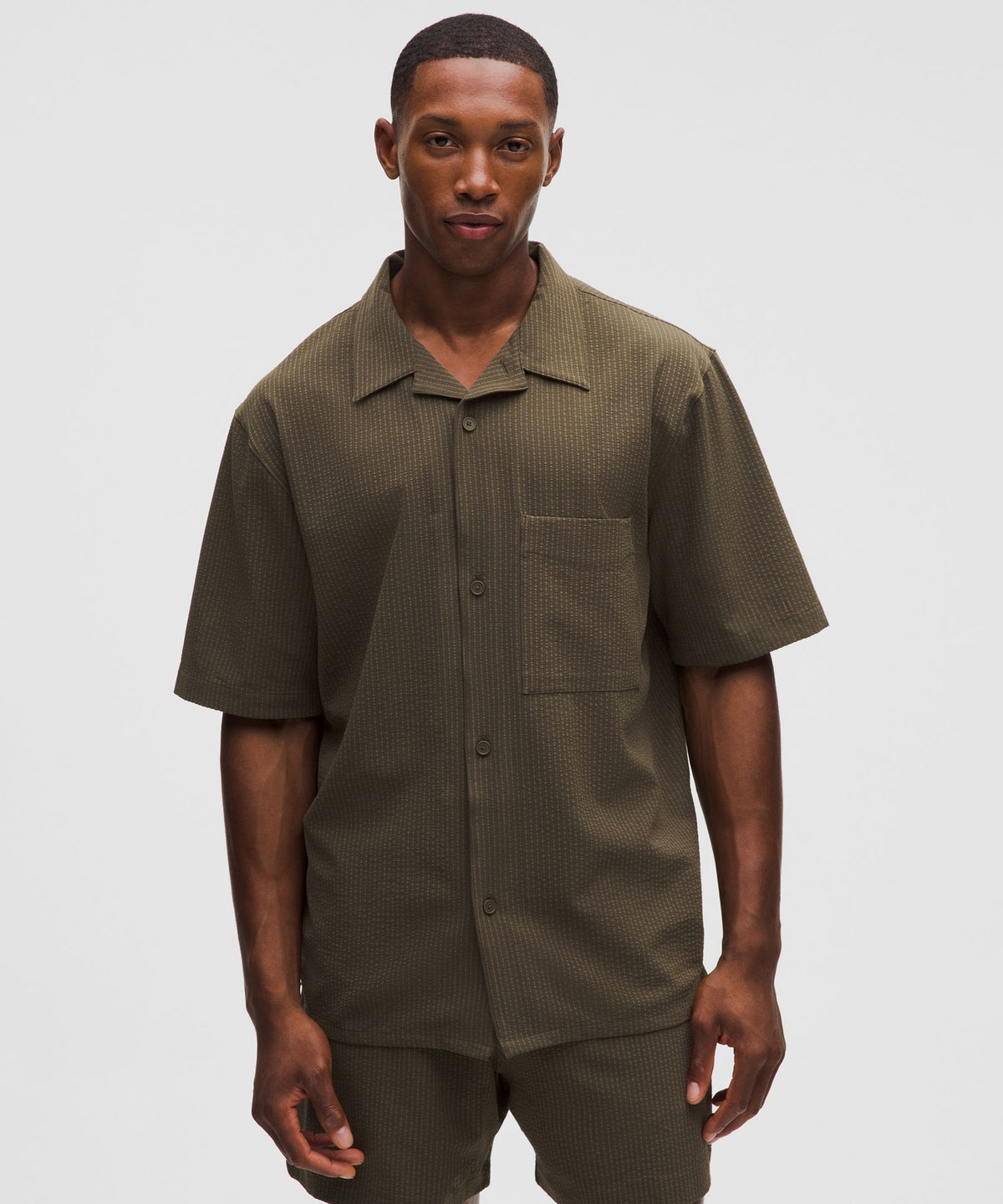 Airing Easy Camp-Collar ShirtTextured