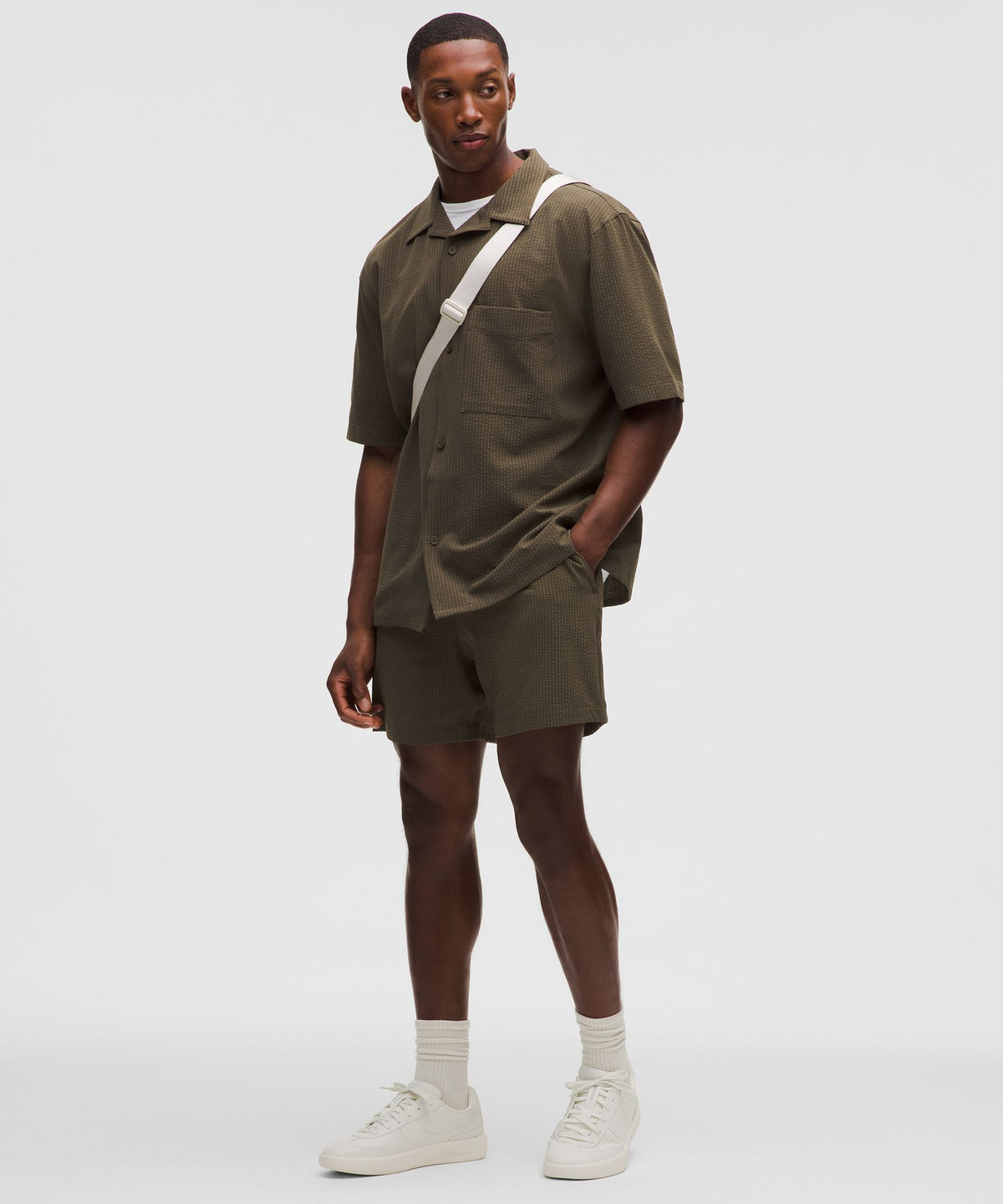 Airing Easy Camp-Collar ShirtTextured