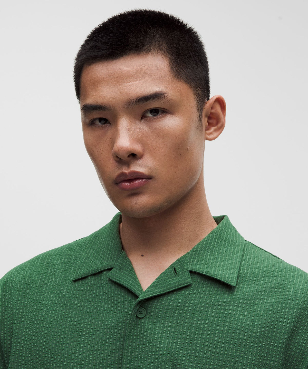 Airing Easy Camp-Collar ShirtTextured