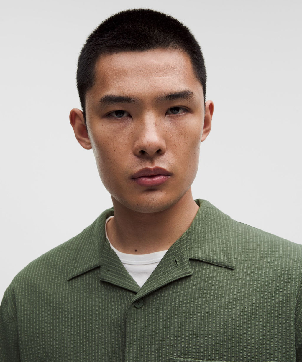 Airing Easy Camp-Collar ShirtTextured