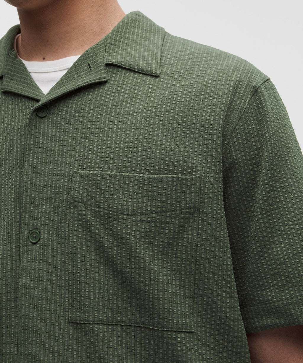 Airing Easy Camp-Collar ShirtTextured