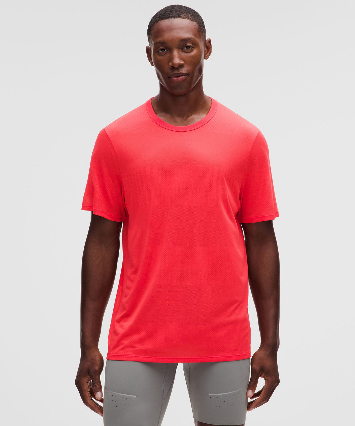 Men's Fast and Free Short-Sleeve ShirtPerforated Stripe