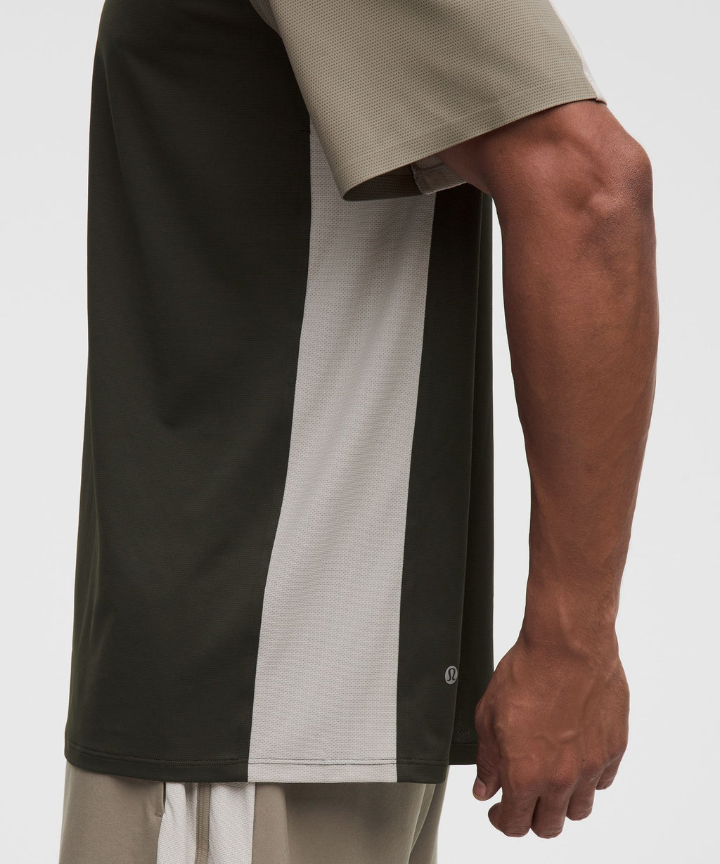 Mesh Pique Tennis Short-Sleeve Shirt