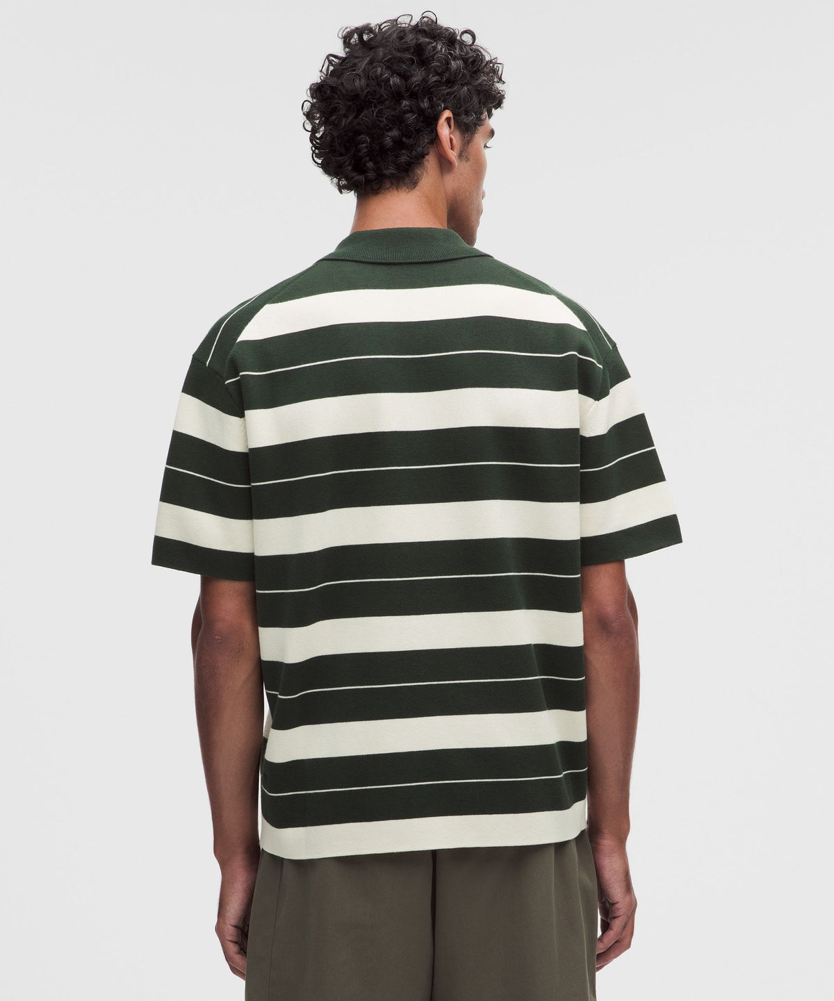 Cotton-Blend Knit Short-Sleeve Polo Shirt