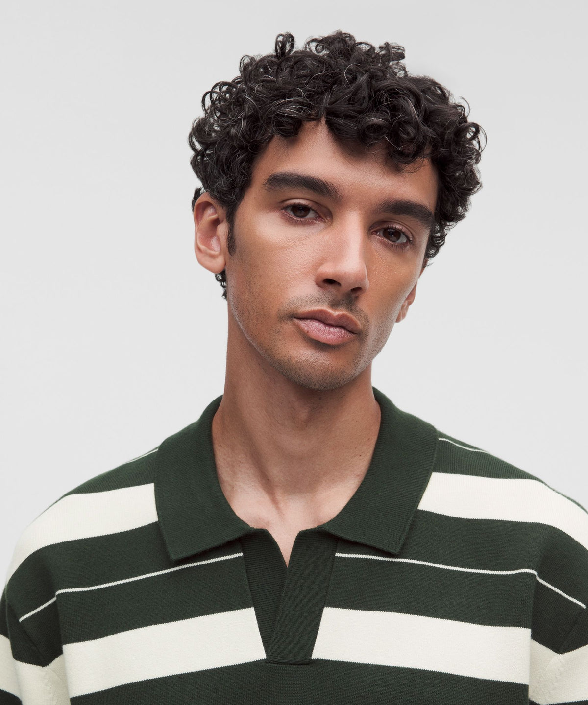 Cotton-Blend Knit Short-Sleeve Polo Shirt