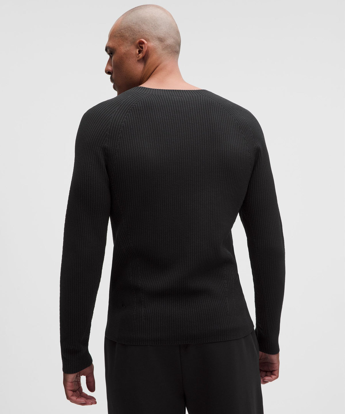 Rib-Knit Slim-Fit Long-Sleeve Shirt
