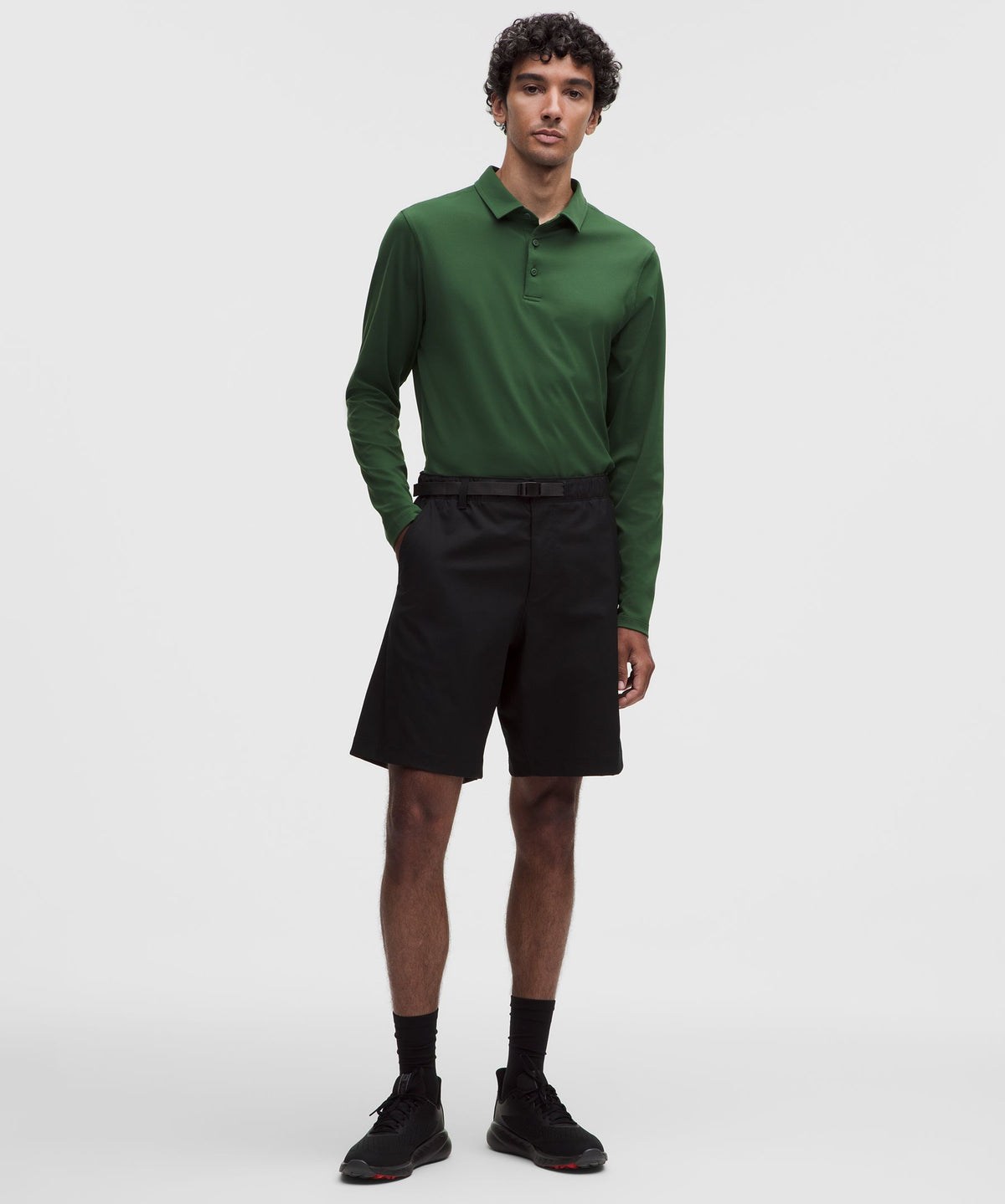ShowZero Long-Sleeve Polo Shirt