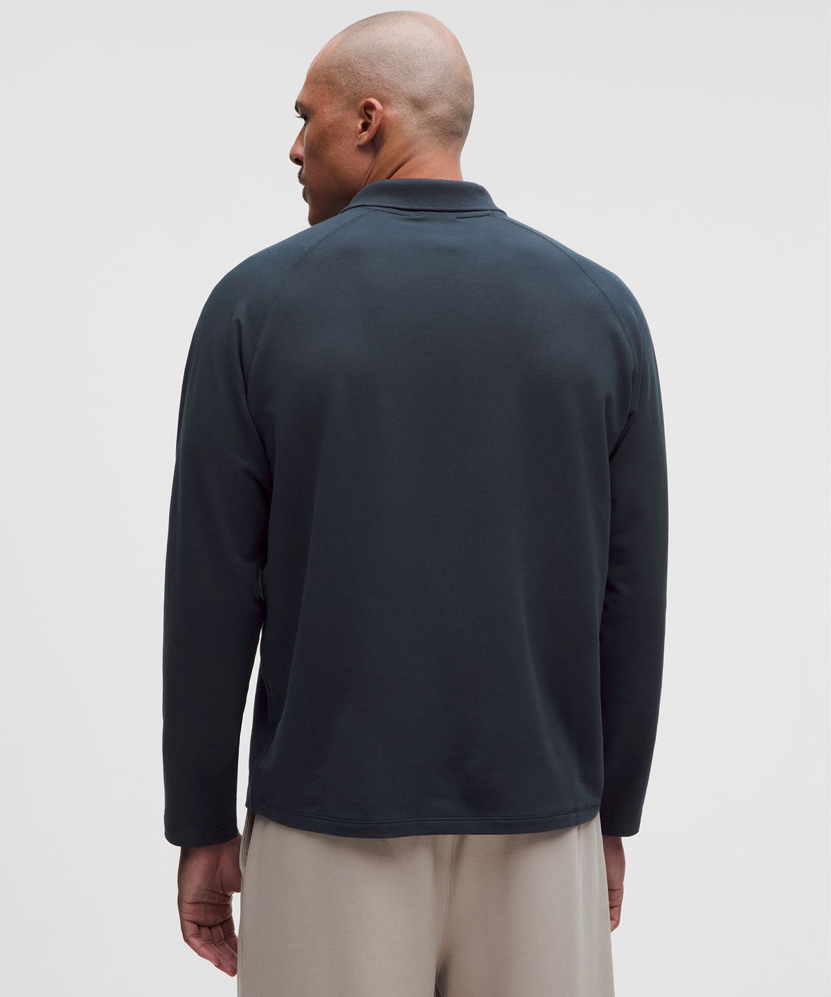 Buttery Loopback Collared Long-Sleeve Shirt