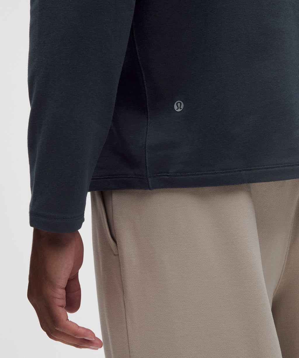 Buttery Loopback Collared Long-Sleeve Shirt