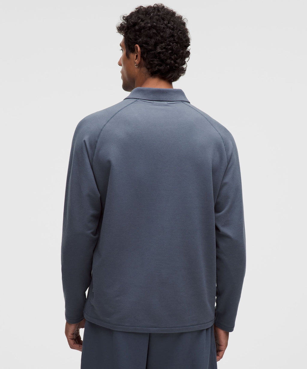 Buttery Loopback Collared Long-Sleeve Shirt