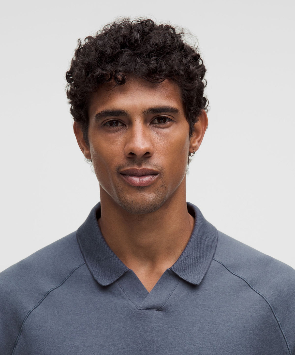 Buttery Loopback Collared Long-Sleeve Shirt