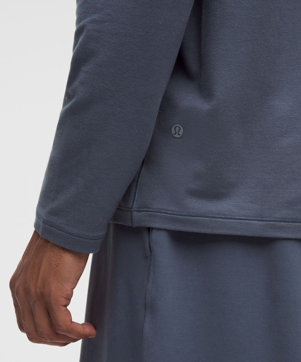 Buttery Loopback Collared Long-Sleeve Shirt