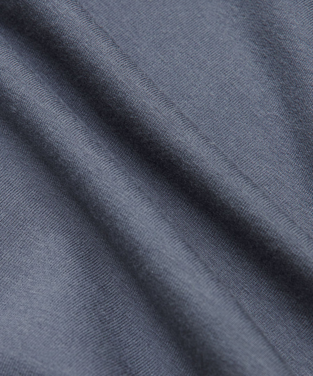 Buttery Loopback Collared Long-Sleeve Shirt