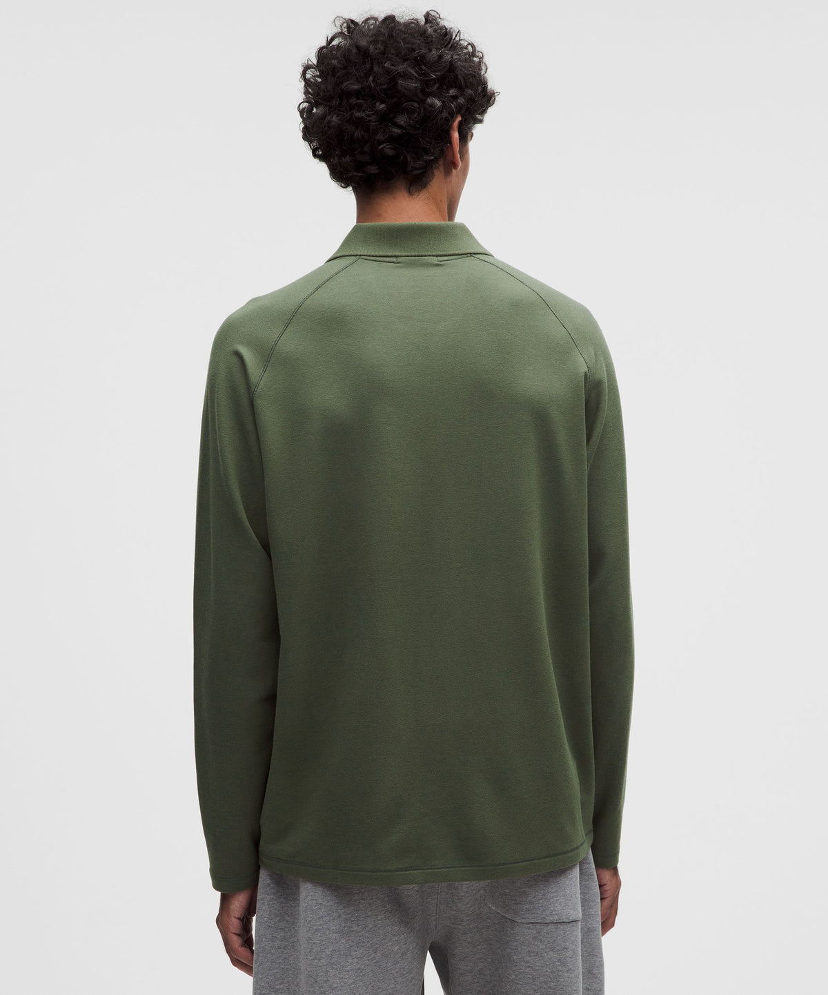 Buttery Loopback Collared Long-Sleeve Shirt