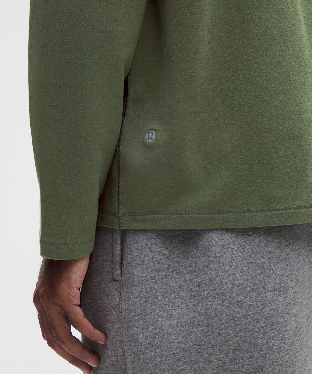 Buttery Loopback Collared Long-Sleeve Shirt