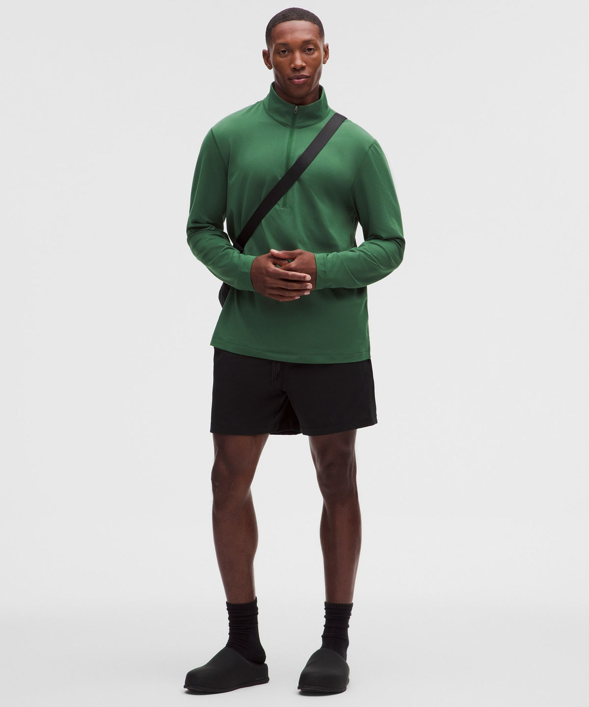 Mesh Soft Jersey Half Zip