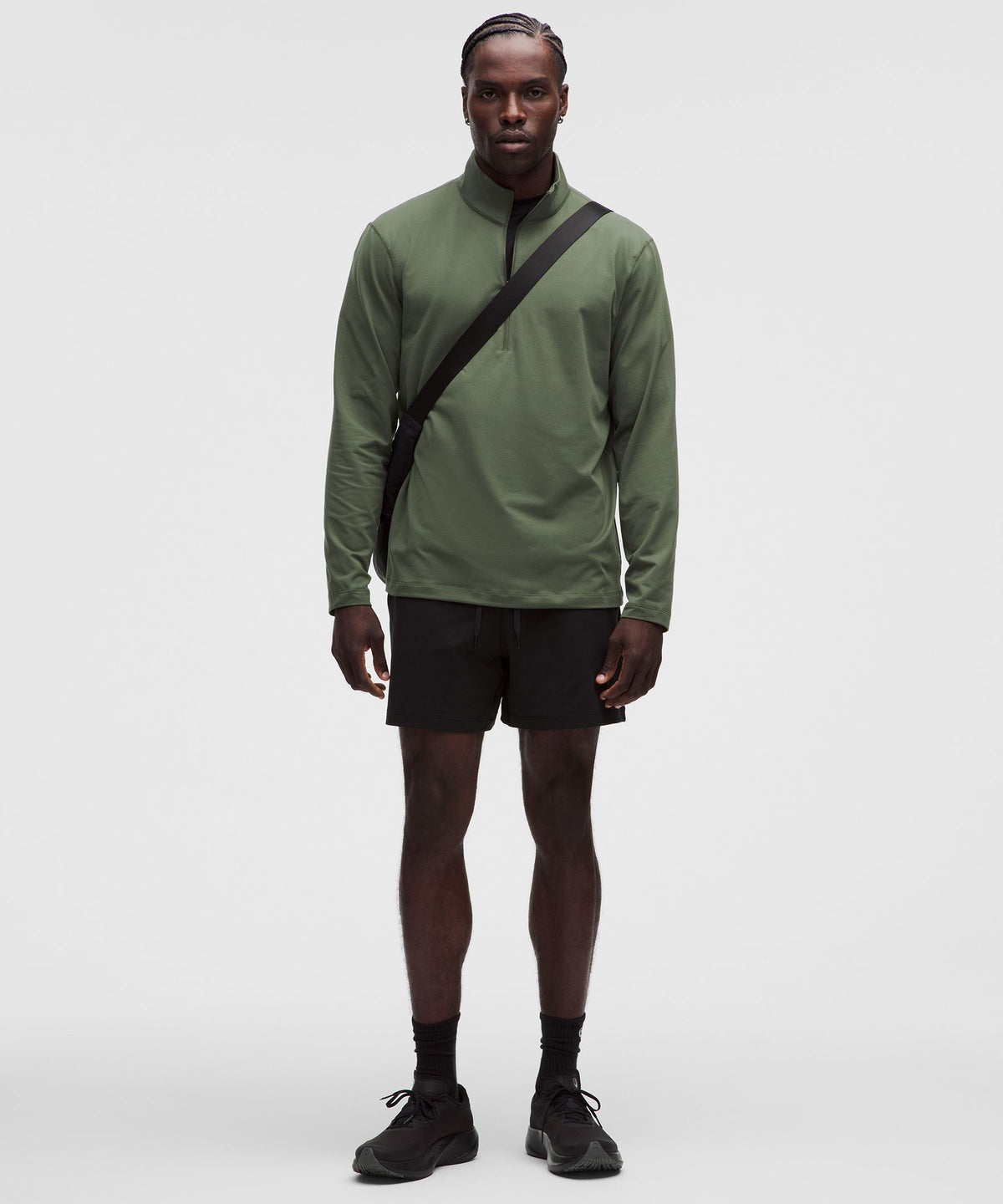 Mesh Soft Jersey Half Zip