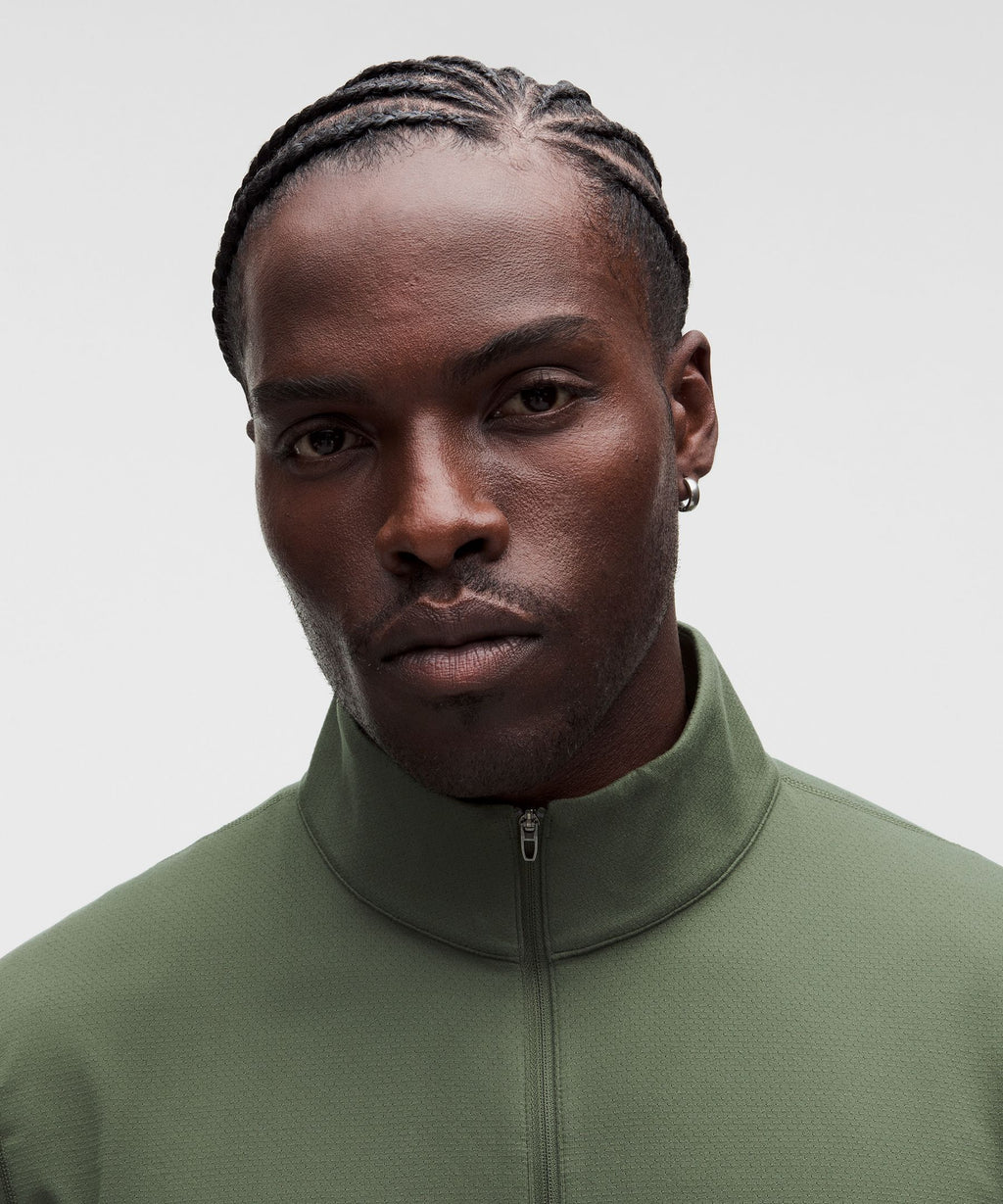 Mesh Soft Jersey Half Zip