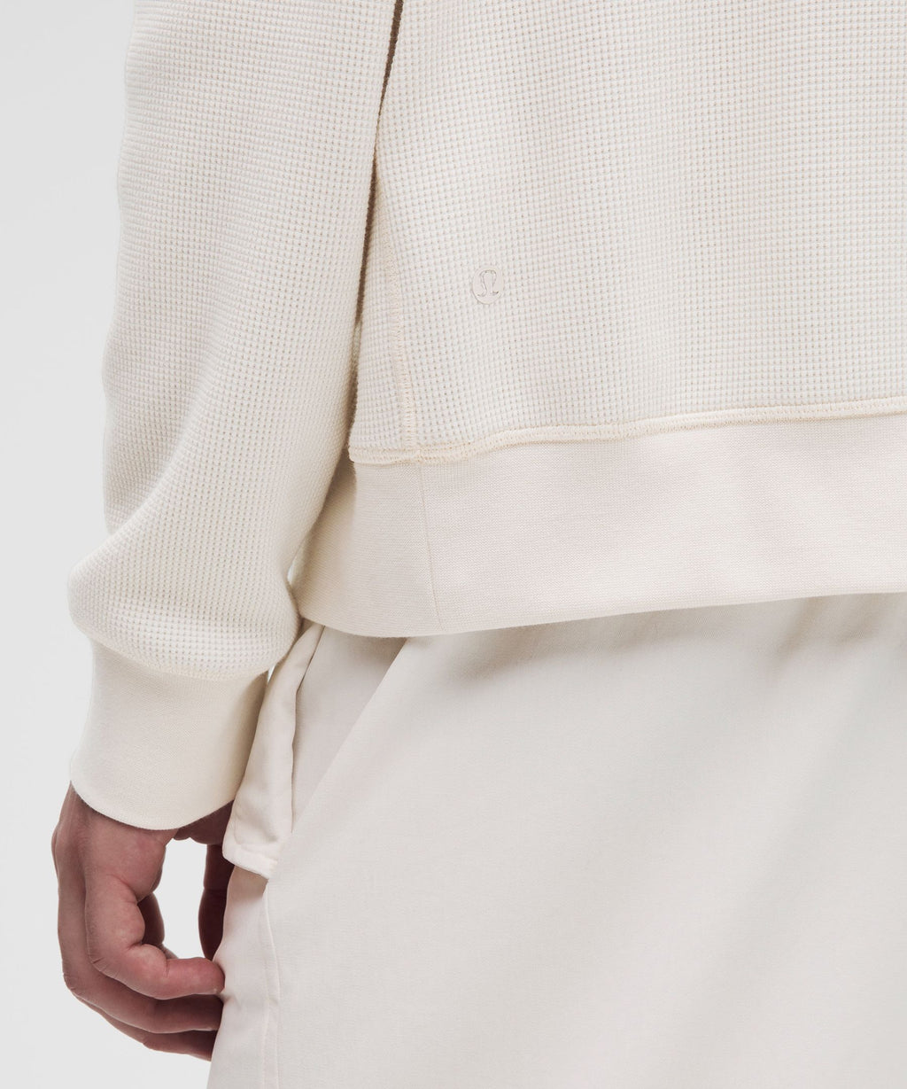 Cotton-Blend Waffle-Knit Long Sleeve