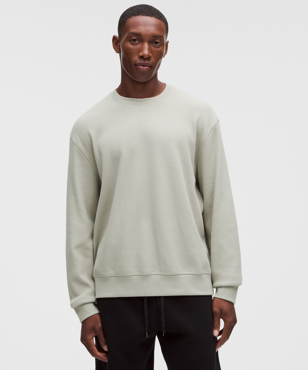 Cotton-Blend Waffle-Knit Long Sleeve