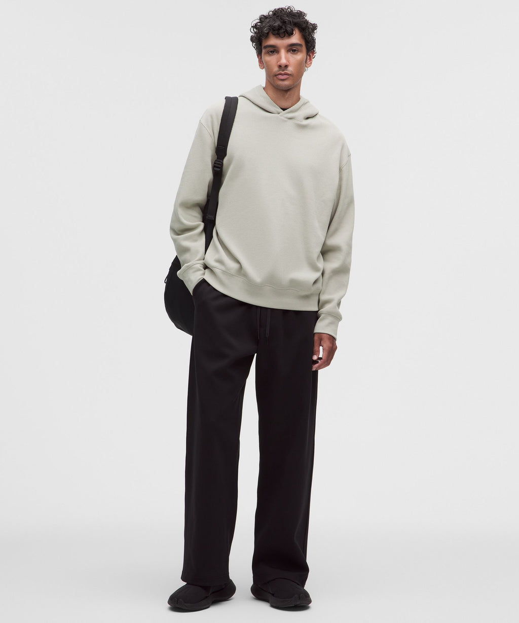 Cotton-Blend Relaxed-Fit Waffle Knit Hoodie