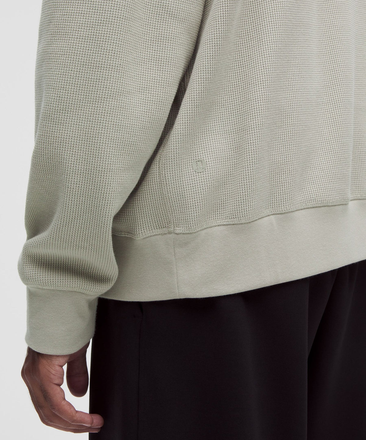 Cotton-Blend Relaxed-Fit Waffle Knit Hoodie