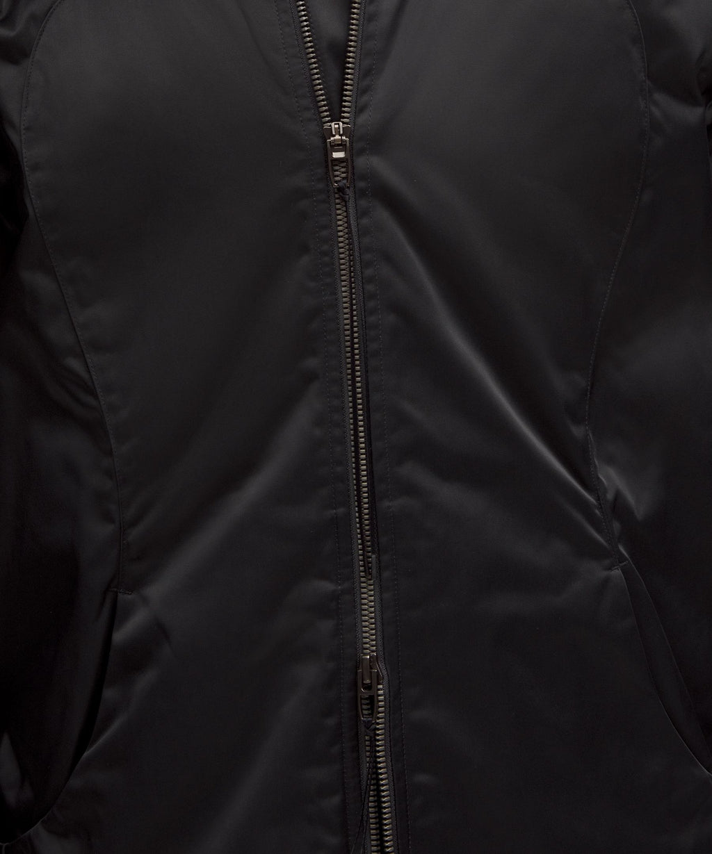 Taffeta Removable-Hood Collared JacketSLNSH Collection