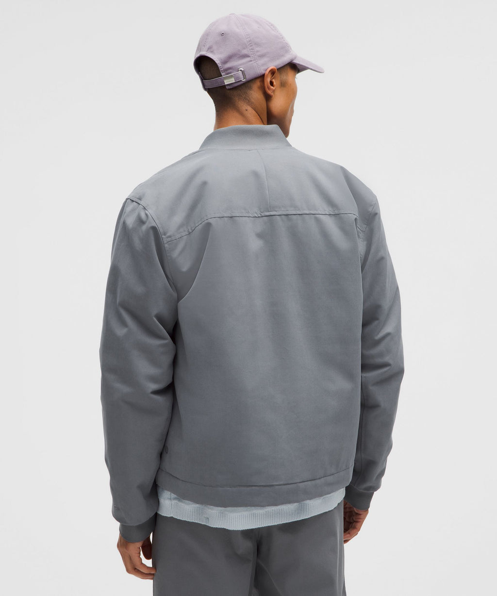 Insulated Cotton-Blend Bomber Jacket
