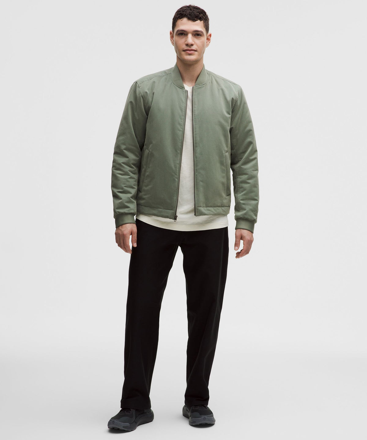Insulated Cotton-Blend Bomber Jacket