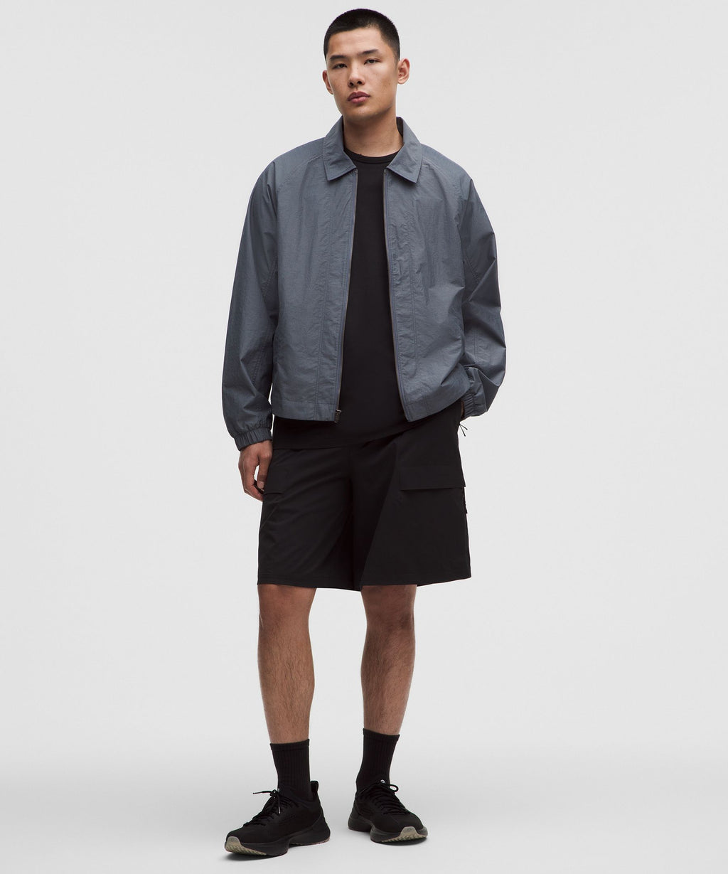 Cotton-Blend Collared Jacket