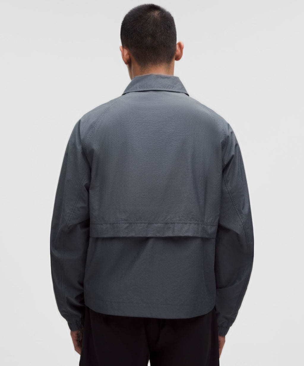 Cotton-Blend Collared Jacket