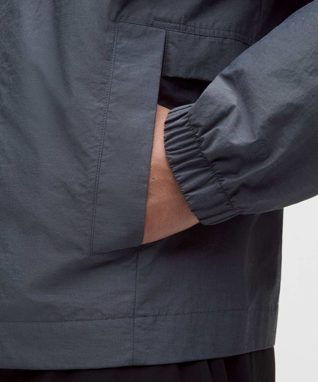 Cotton-Blend Collared Jacket