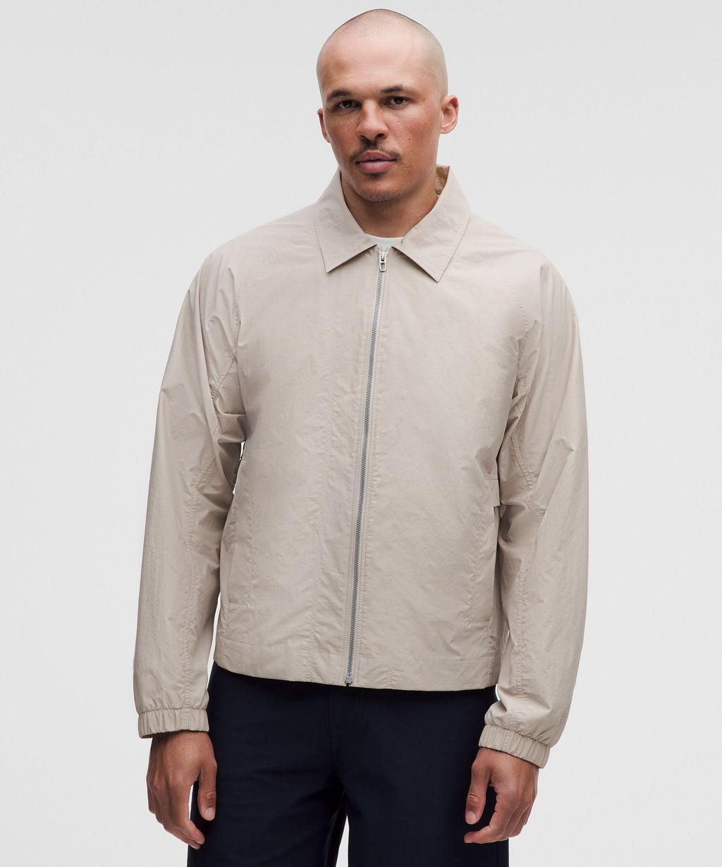 Cotton-Blend Collared Jacket