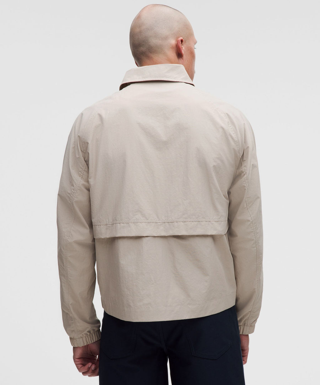 Cotton-Blend Collared Jacket