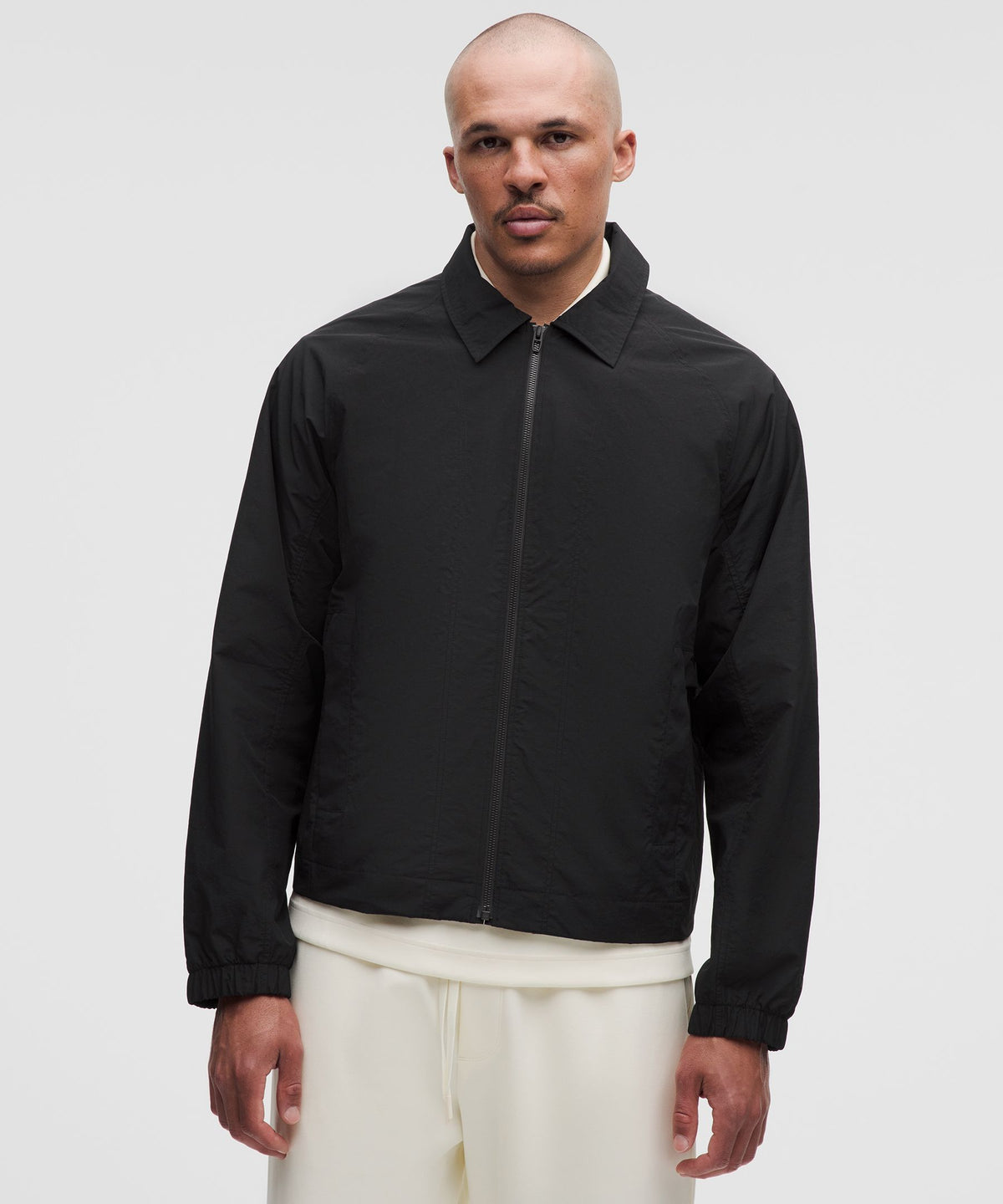 Cotton-Blend Collared Jacket