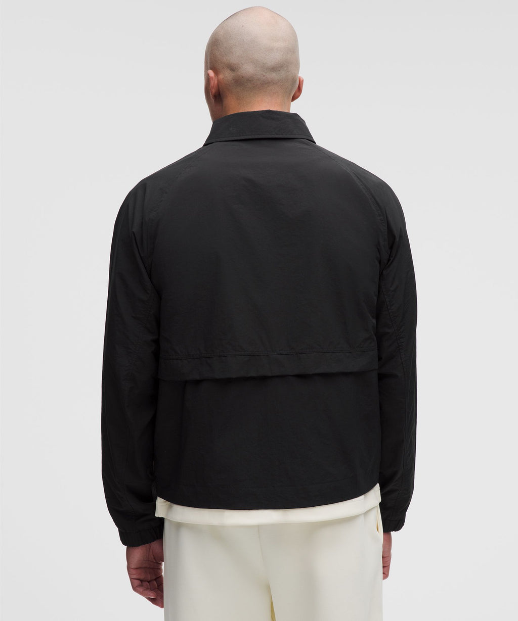 Cotton-Blend Collared Jacket