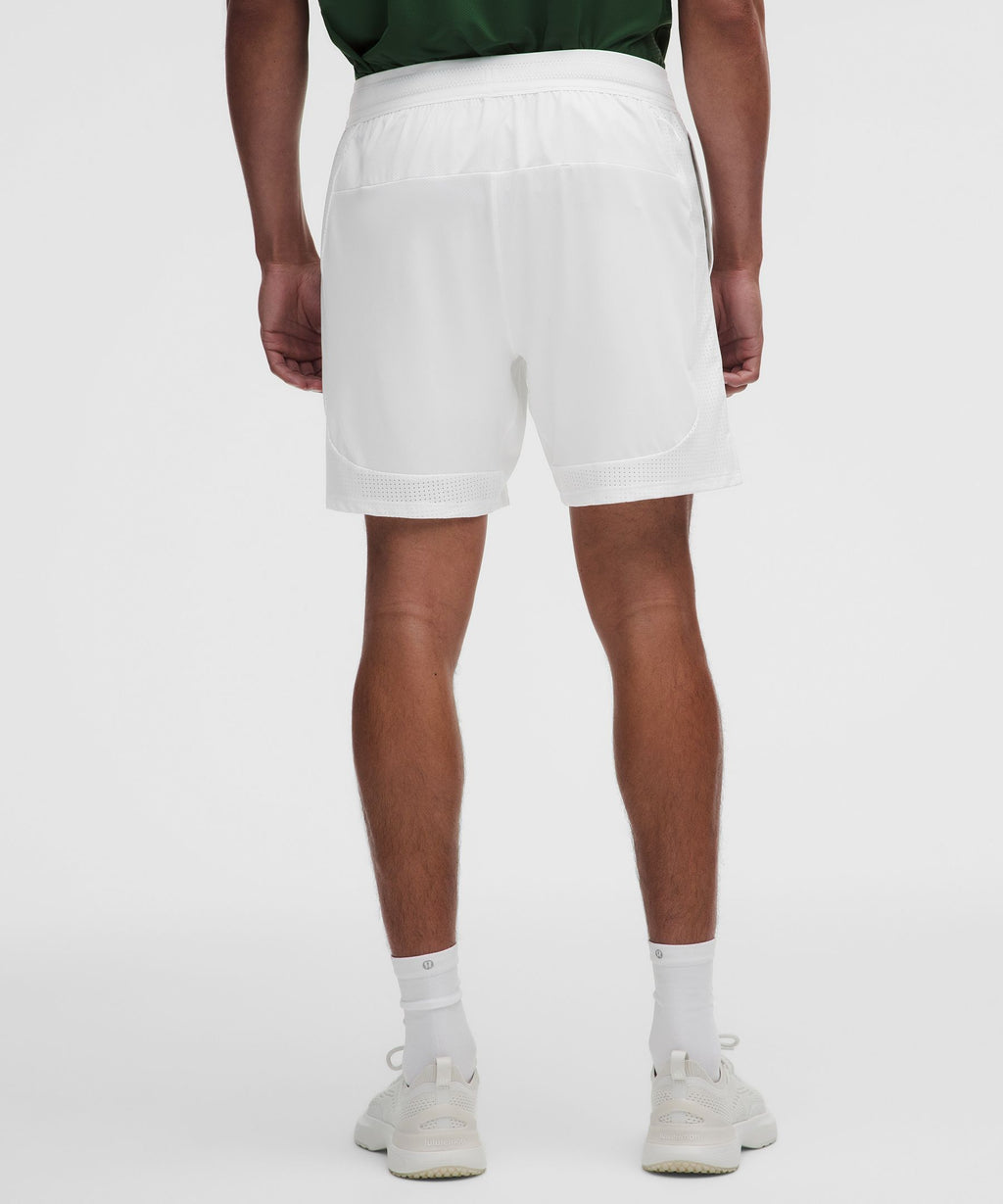 Mesh-Panelled Tennis Short 7"