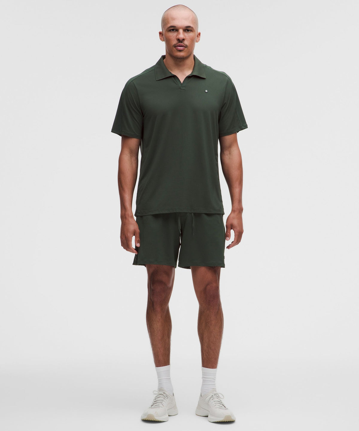 Mesh-Panelled Tennis Short 7"