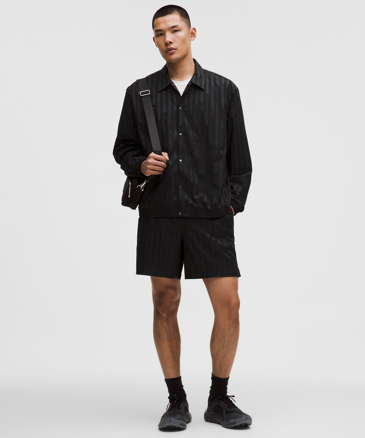 Satin Stripe Linerless Short 7"