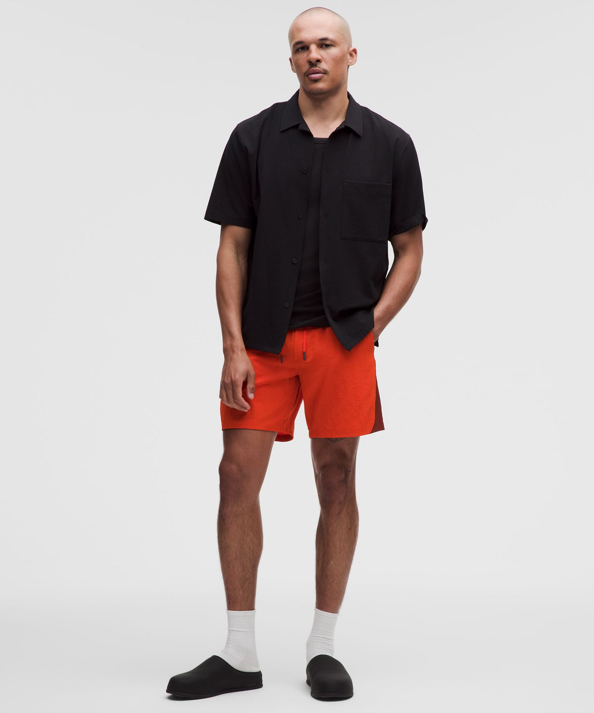 Crinkle Nylon Swim Short 7"Linerless