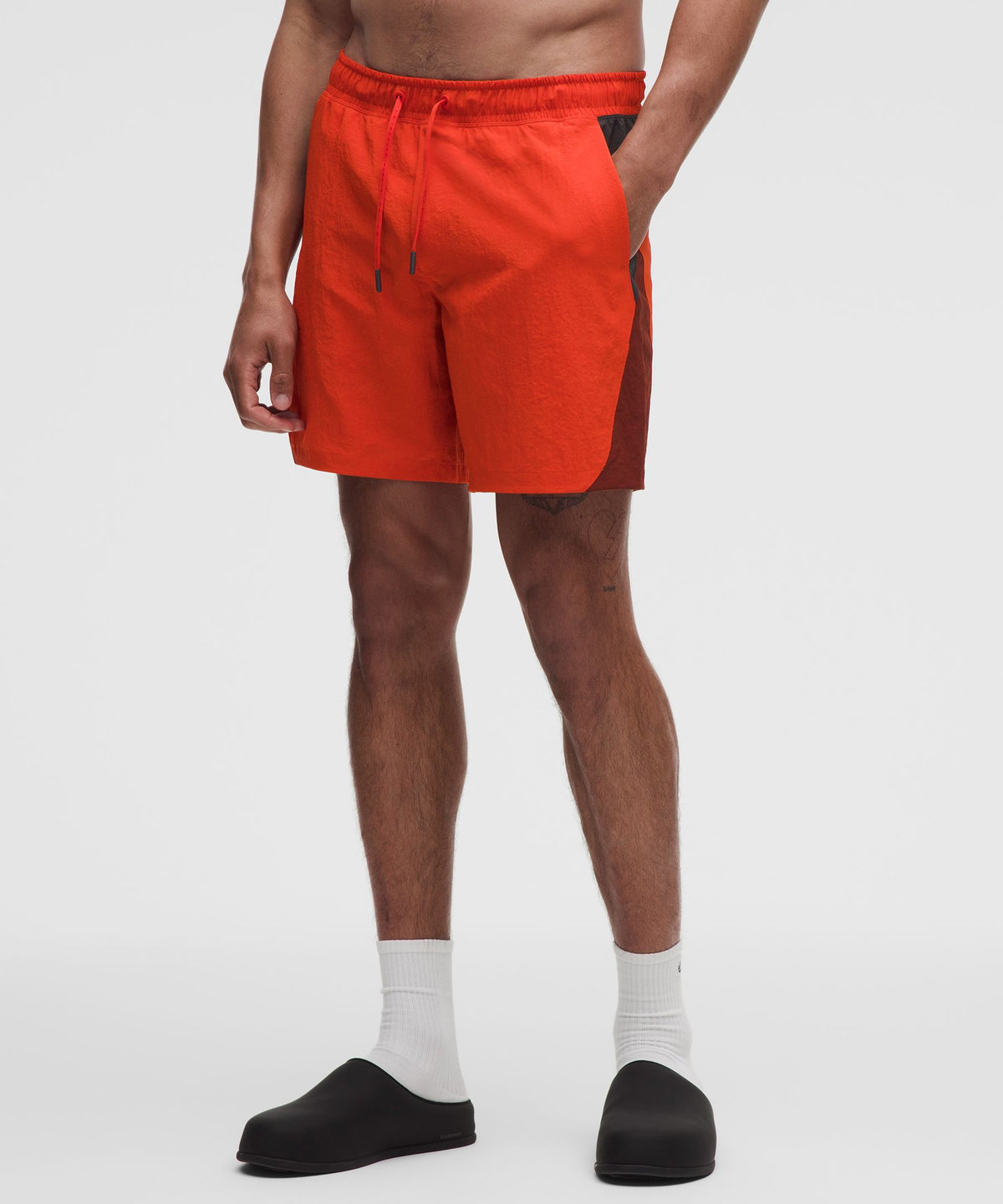 Crinkle Nylon Swim Short 7"Linerless