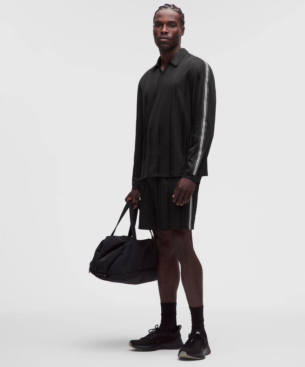 Knit Stripe Linerless Training Short 7"