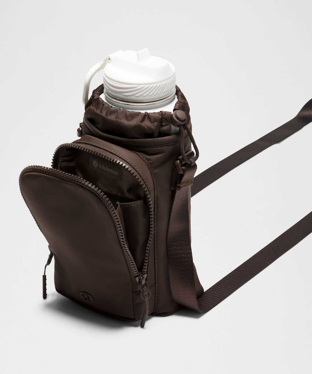Water Bottle Crossbody with Front Pocket 2L