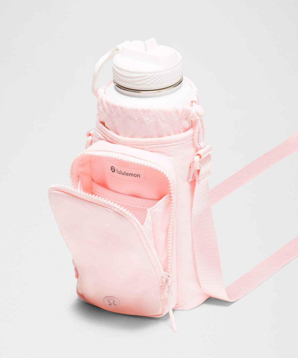 Water Bottle Crossbody with Front Pocket 2L