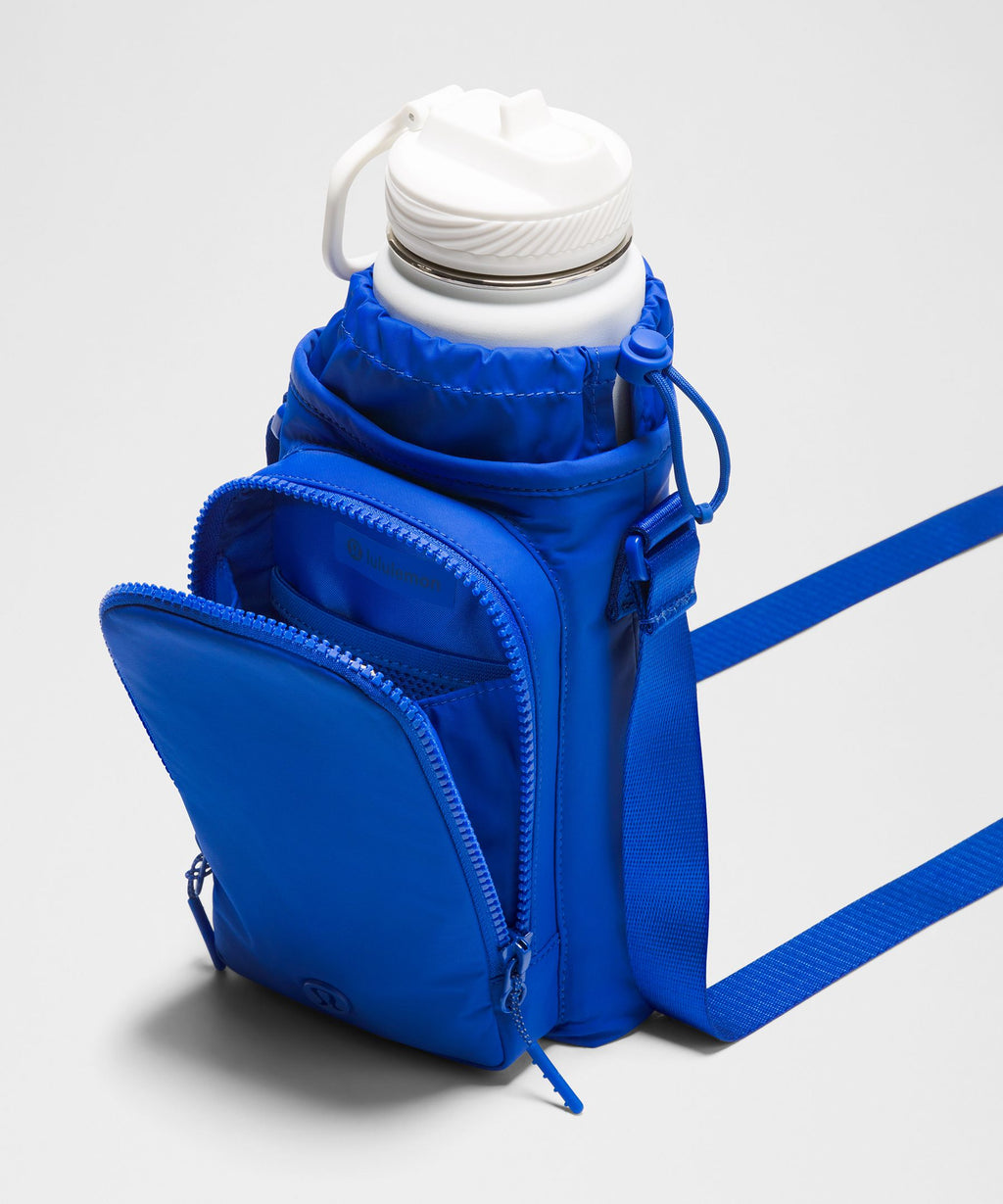 Water Bottle Crossbody with Front Pocket 2L