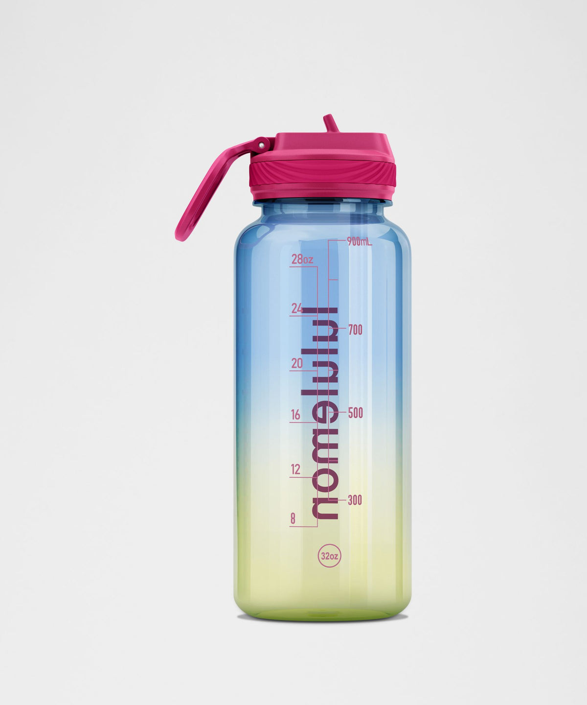 Back to Life Clear Bottle 32ozStraw Lid
